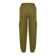 thumbnail image 5 of Akafmk Womens Cargo Pants,Hiking Pants for Outdoor,High Waist Wide Leg Pants Solid Color Long Trousers Outdoor Lightweight Baggy Relaxed Fitting Travel Work Trousers with Pockets, 5 of 5