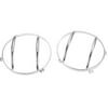 1 Pair Front Headlight cover decoration Mask Ring For 07-17 Silver