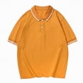 thumbnail image 4 of NIEWTR Toddler Boys Button Polo Shirts Collared T-Shirts Soft Stretch Short Sleeve Tees Summer Play Clothes(Yellow,6-7 Years), 4 of 9