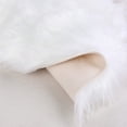 thumbnail image 6 of Unique Bargains Artificial Animal Wool Soft Faux Fur Sheepskin Plush Area Rug White 2x2 Feet Round, 6 of 8