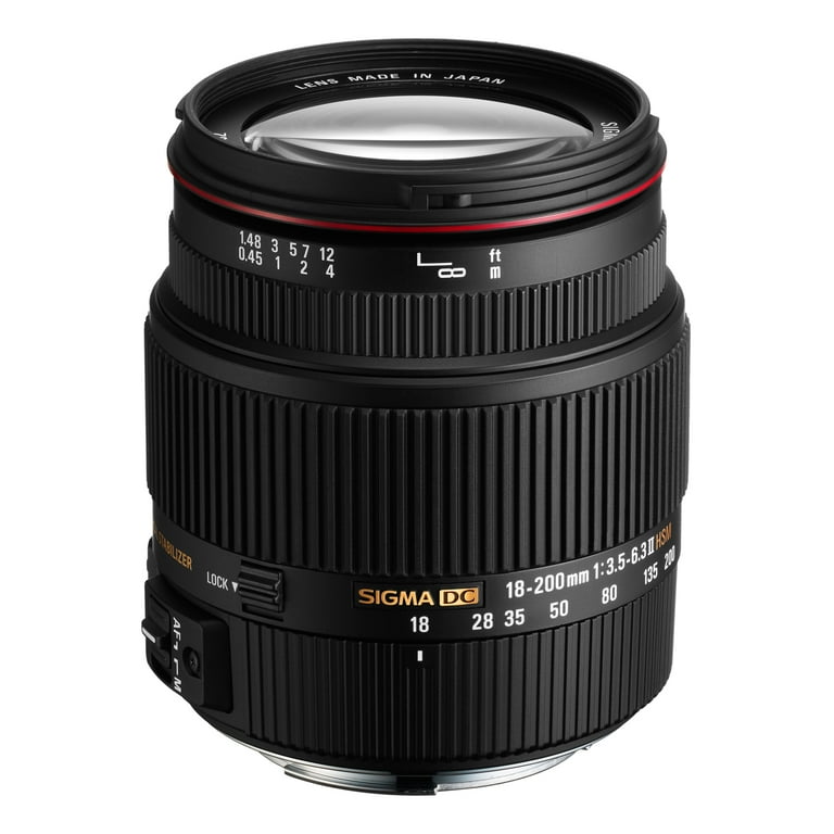 Sigma 18-200mm F3.5-6.3 II DC OS HSM Kits - Walmart.com