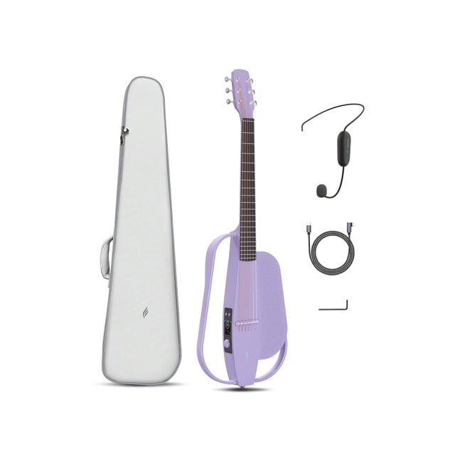 Enya Acoustic Electric Carbon Fiber Travel Guitar NEXG SE Smart Guitarra For Adults With 30W Wireless Speaker, Thickened Gig Bag, Wireless Headset Mic