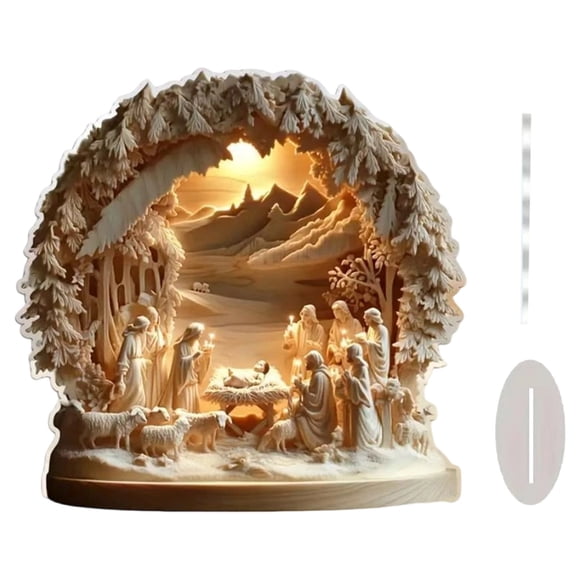 Desktop Ornament for Home and Acrylic Tabletop Stand 2D Cut With Base Showcases Easter Theme Inspiring
