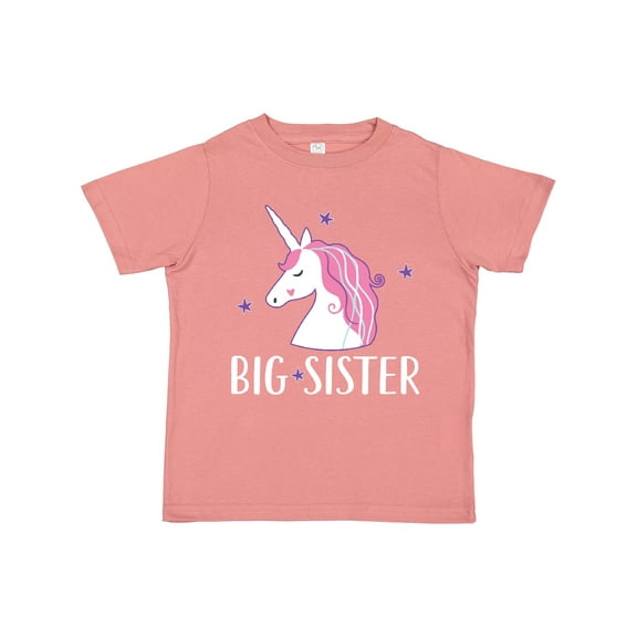 Inktastic Big Sister Unicorn Girls Toddler T-Shirt