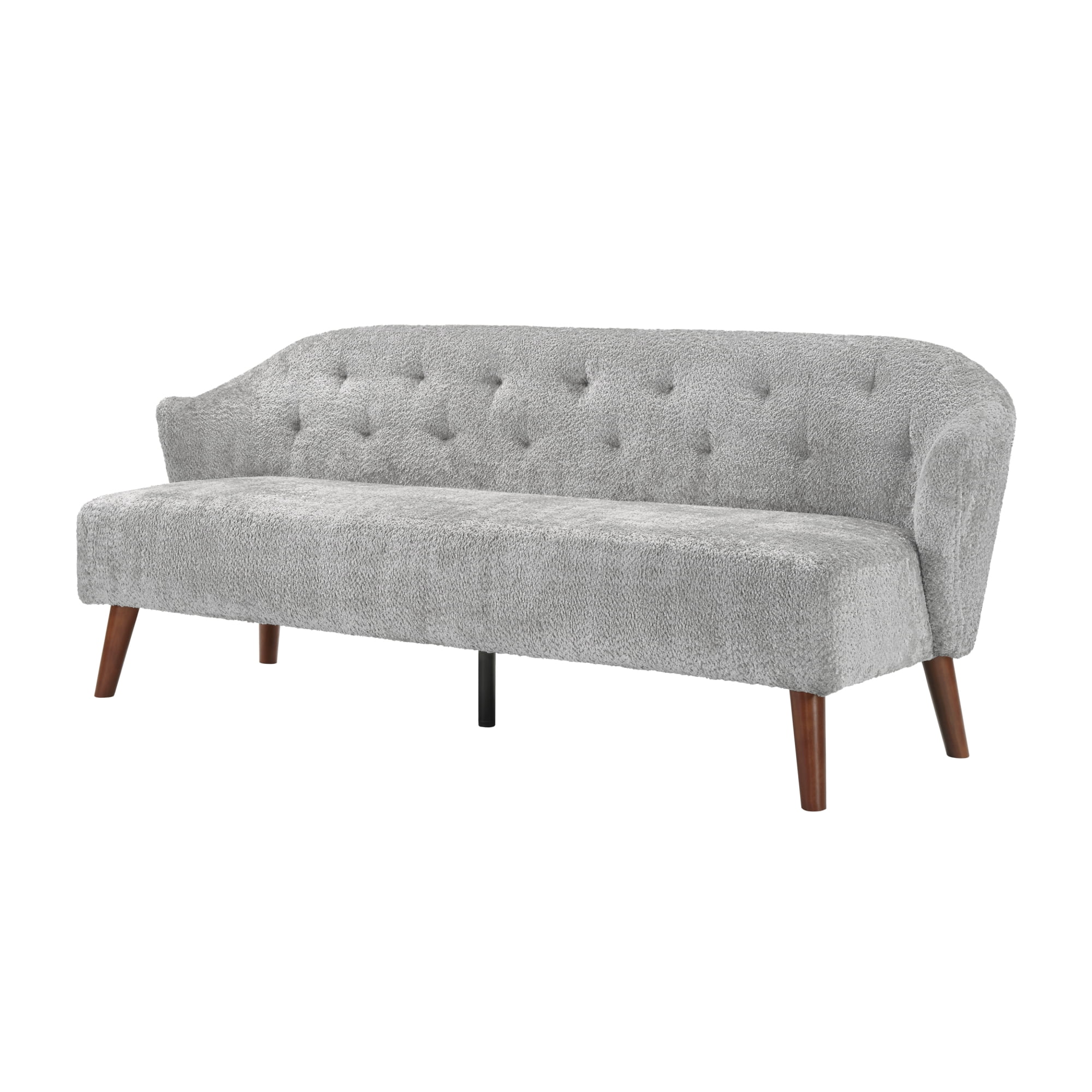 Leumius 73.6" 3-Seater Sofa, Modern Tufted Upholstered Couch Comfy Upholstered Sofa for Living Room, Apartment, Light Grey