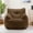 Brown, variant on YSICK Small Bean Bag Chair for Adults and Kids,Memory Foam Bean Bag Sofa with Armrests & Pockets，Beanbag Lounge Lazy Floor Sofa for Living Room, Bedroom,Dark Blue