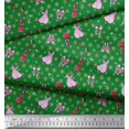 thumbnail image 2 of Soimoi Green Rayon Fabric Dot & Accessories Fashion Print Fabric by Yard 56 Inch Wide, 2 of 3