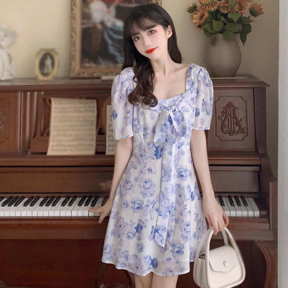 KFashion and KPop | Dress korean style, Floral dress korean style, Fashion