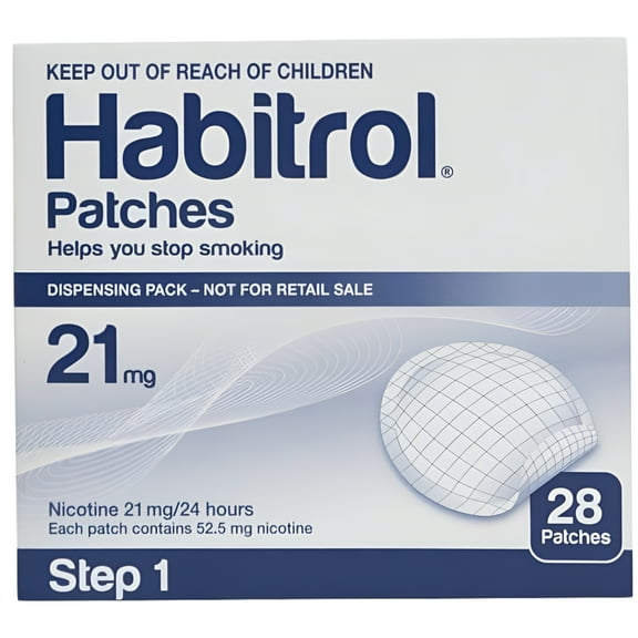 STEP 1 (28 Count) Habitrol Transdermal Nicotine Patches, 21mg