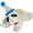 Blue Birthday Hat, variant on General Lamb Chop Dog Plush Toy - Squeaky Toy for Small & Medium Dogs - Extra Soft Plush - Stuffed Animal for Cuddling & Playing (10", Cream, 5 Squeakers)