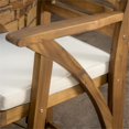 thumbnail image 3 of Afuera Living Modern / Contemporary Teak Acacia Wood Outdoor Barstool (Set of 4), 3 of 7