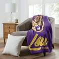 thumbnail image 2 of The Northwest Group  LSU Tigers 50" x 60" Signature Raschel Plush Throw Blanket, 2 of 2