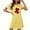 Yellow, variant on Sakmal Love Moomoo Womens Nightgowns Valentines Short Sleeve Lightweight Sleepwear Heart Print Short Ladies Nightgown L