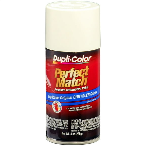 Dupli-Color EBCC04077 Perfect Match Spray Paint Chrysler Stone White PW1 8 oz
