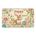 thumbnail image 2 of Happy Easter Kitchen Rug, Colorful Eggs Flowers Kitchen Mat, Waterproof Non Slip Farmhouse Easter Doormat, Kitchen Mats for Floor Low-Profile Easter Holiday Party Home Decor, 47*31 inch, 2 of 7