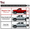thumbnail image 3 of TAC Side Steps Fit 1999-2018 Chevy Silverado/GMC Sierra 1500 Regular Cab / 1999-2019 Chevy Silverado/GMC Sierra 2500/3500 Regular Cab (Excl. C/K "Classic") Truck Pickup 3” Texture Black Side Bars, 3 of 8