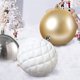 thumbnail image 2 of Colgante de plástico galvanizado mate para decoración de árbol de Navidad, 10 cm, 4 piezas, con forma de cebollín en polvo, para bolas de Navidad, 2 of 5