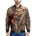 thumbnail image 3 of Chaqueta clásica con estampado 3D de camuflaje y cremallera para hombre y niño, sudadera de moda, camisetas de manga larga, abrigos de bombardero callejeros, ropa para hombre, 3 of 5