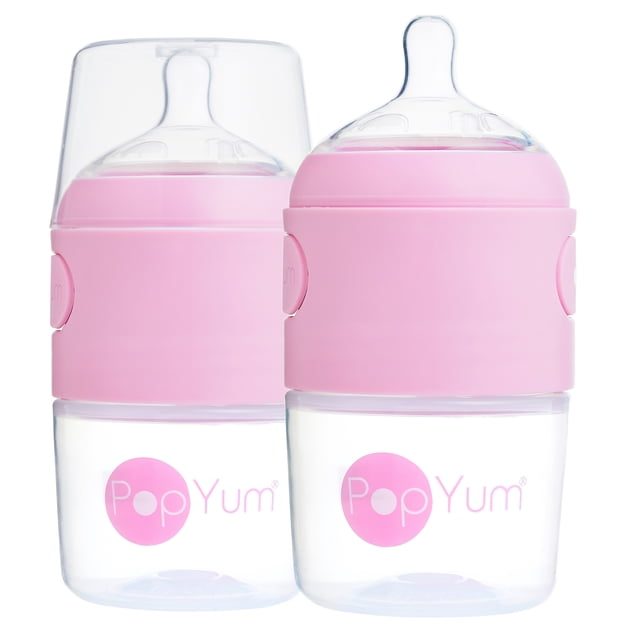 Popyum Biberón Anticólico Para Mezclar Fórmula 5oz/150ml 2pz Rosa POPYUM 5oz 2pack PopYum Rosa