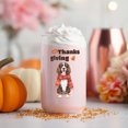 thumbnail image 4 of Happy Thanksgiving Boykin Spaniel with Turkey Pumpkins Autumn Vibes 16oz Glass Cup Mug Dog Lover Glass Can - 12018, 4 of 5