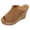 Brown, variant on Wedge Sandals for Women Arch Support Comfortable Heels Cushioned Cork Platform Slippers Convenient Casual Shoes for All Day Wear Brown Size 9.5