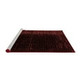 thumbnail image 2 of Ahgly Company Machine Washable Indoor Round Abstract Red Modern Area Rugs, 3' Round, 2 of 4