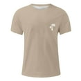 thumbnail image 2 of TSADFHJI Chemises pour Hommes Graphiques T-Shirt Décontracté à Manches Courtes avec Col Rond et Manches Courtes TG Kaki, 2 of 3