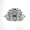 thumbnail image 4 of ColorfullWorlds 3D Lotus Flower Mandala Metal Wall Art - Black, 4 of 5