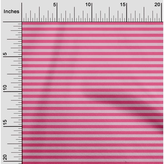 oneOone Tissu Viscose Georgette Auvent Rayé Tissu au Mètre 42 Pouces de Large