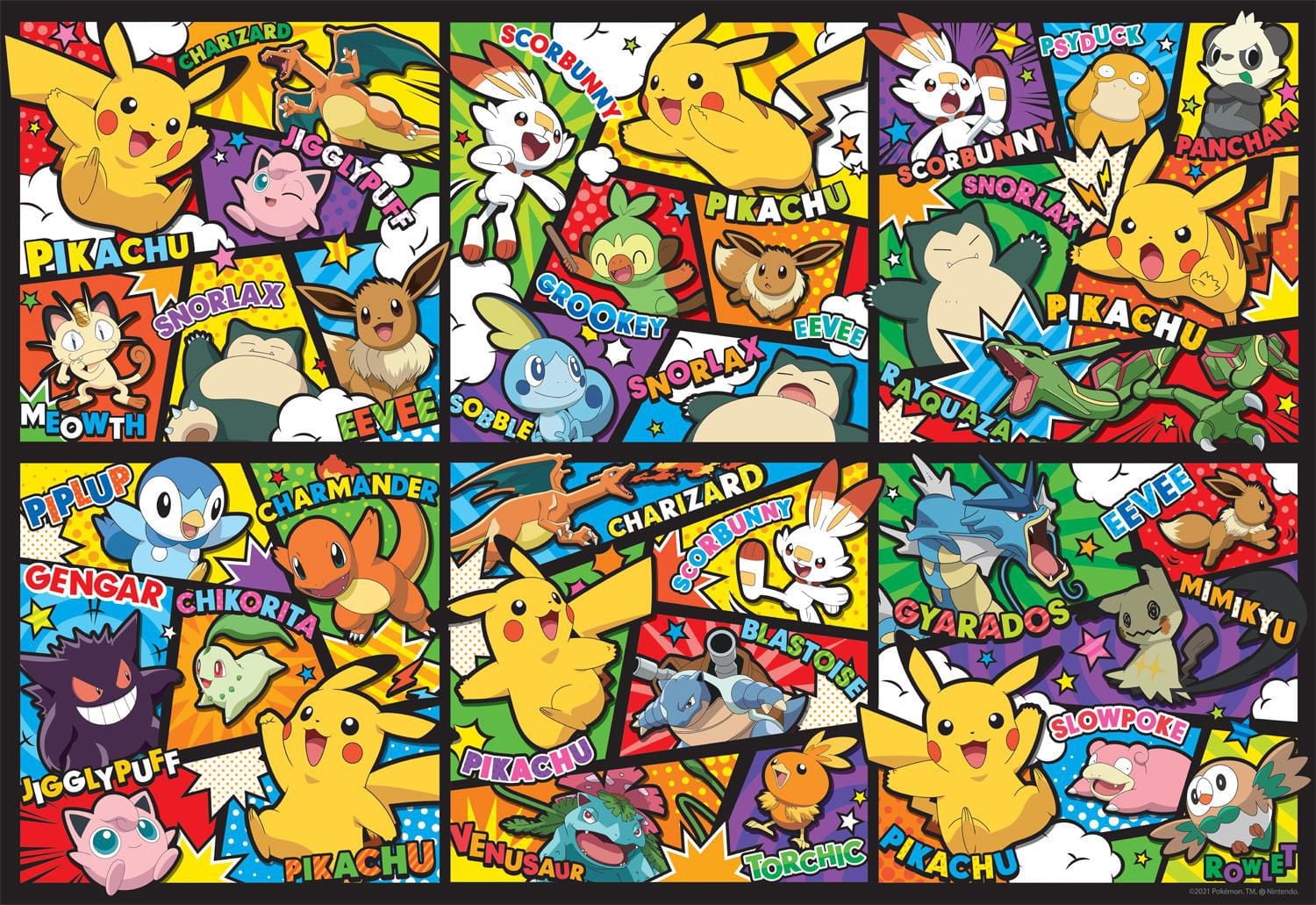 Buffalo Games - Pokemon - Panels - 2000 Piece Jigsaw Puzzle