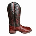 thumbnail image 2 of GadwallAR Men's Alex Exotic Western Cowboy Boots-Squre Toe Pull On Leather Neck Wine 9 Medium, 2 of 5