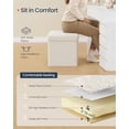 thumbnail image 4 of Otomana plegable SONGMICS, pequeña, 38 x 38 x 38 cm, color blanco crema, 4 of 7