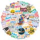 thumbnail image 1 of 50 pegatinas de texto motivacionales de estilo para botellas de agua, vasos, equipaje, monopatín, parachoques, álbum de recortes, pegatina de regalo para niños, adolescentes y adultos, 1 of 5