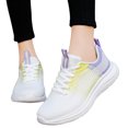 thumbnail image 3 of Huesdet Women's Athletic Tennis Walking Shoes Fashion Sport Running Sneakers Yellow,8.5, 3 of 7