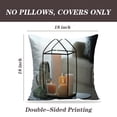 thumbnail image 4 of LALILO Throw Pillow Covers Sweet Watercolor Flowers Delicate Flower Watercolor Watercolour Sweet Delicate VintageSet of 2 Square 18 x 18 Inch Pillowcase, 4 of 5