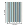 thumbnail image 5 of Cozeii Stripe Shower Curtain 86x72 Inch, Water-Resistant Bathroom Curtain with Weighted Hem, Machine Washable Hotel Quality Shower Liner, Quick-Dry Fabric for Tub & Shower​​, 5 of 8