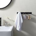 thumbnail image 4 of Perchero de pared para baño con 3 ganchos, perchero de pared, gancho para ropa de baño, acero inoxidable SUS304, negro mate, 4 of 5