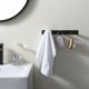 thumbnail image 4 of Perchero de pared para baño con 3 ganchos, perchero de pared, gancho para ropa de baño, acero inoxidable SUS304, negro mate, 4 of 5