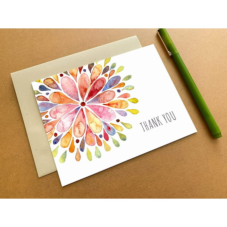16ct Assorted Blank Note Cards Bright Bloom : Target