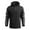 Black, variant on IYTR Men's Hooded Jacket Zipper Lightweight Windbreaker Outdoor Sport Coat Long Sleeve Black Black L