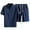 00 # Navy, variant on REORIAFEE Mens Sets 2 Piece Outfits 2023 Fashion Summer Outfits Sets Tracksuits Date Night Outfit Men's Casual V Neck Beach Drawstring Short Sleeve Shirt Shorts Set Khaki XXXXXL