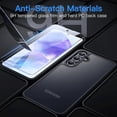 thumbnail image 4 of for Samsung Galaxy A35 5G Case Matte,[Frosted Translucent] Samsung A35 5G Case with [Tempered Glass Screen Protector][Silky Touch][12FT Military Grade] Galaxy A35 5G Phone Case (Black), 4 of 12
