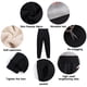 thumbnail image 4 of Pantalón de chándal de invierno con pantalón de cachemira, acolchado y alargado（negro）, 4 of 6