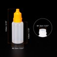 thumbnail image 2 of Uxcell PE 15ml Liquid Dropper Bottle Eye Dropper Container with Cap, Yellow 50 Pack, 2 of 5