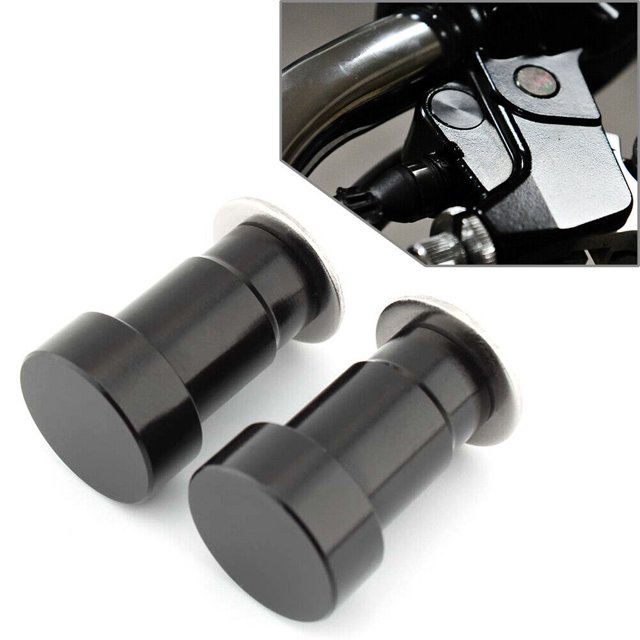 Adecuado para la cubierta del orificio del espejo de la motocicleta de aleación de aluminio CNC negro Thruxton.