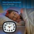 thumbnail image 5 of Pequeño despertador, despertador, mesita de noche, encantador escritorio silencioso para niños, dormitorio, reloj electrónico sencillo para estudiantes, 5 of 5