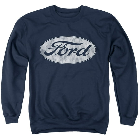 Ford Logo Unisex Adult Crewneck Sweatshirt,Navy, X-Large