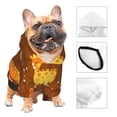 thumbnail image 3 of Balery Dinosaurs and Leaves Sudadera con Capucha para Perros Pequeños – Ropa para Mascotas, Disfraz para Perros y Gatos, Ideal para Fiestas y Cosplay-X-Small, 3 of 7