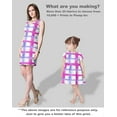 thumbnail image 5 of Soimoi Check Printed, Cotton Satin Spandex, Sewing Fabric by The Yard 54 Inch Wide, Decorative Fabric for Dresses and Home Accents, Fuschia Pink, 5 of 5