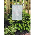 thumbnail image 2 of KDAGR Colorful Cute White Rabbit and Floral Little Birthday Bunny Garden Flag Decorative Flag House Banner 28x40 inch, 2 of 2